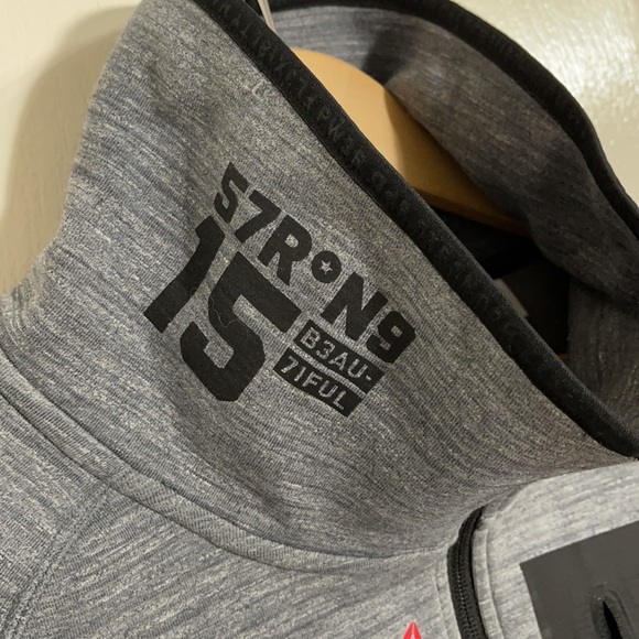 Reebok Zip Up Funnel Neck Zip Up Athletic Jacket - Picture 3 of 6